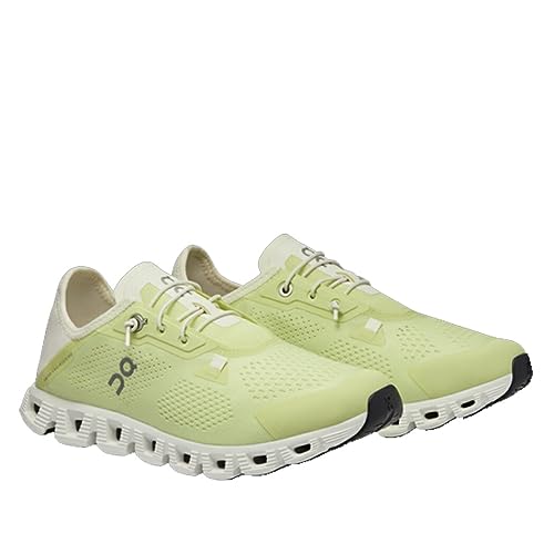 On Cloud 5 Coast Womens Shoes Size 10.5, Color: Hay/Ivory-Green