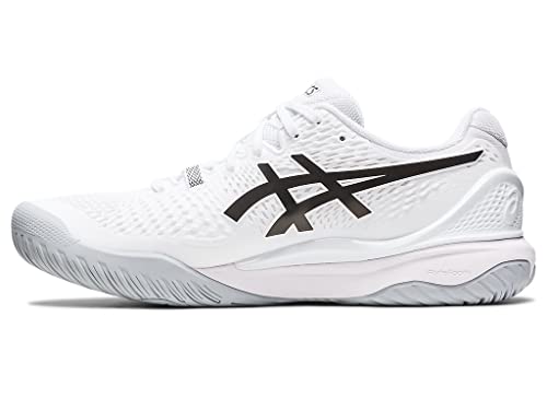 ASICS Men's Gel-Resolution 9 Tennis Shoes, 13, White/Black