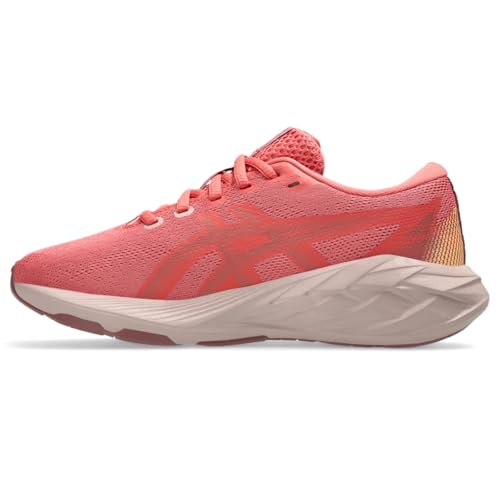 ASICS Kid's NOVABLAST 5 Grade School Running Shoe, 6, Dark Pink Clay/Rubble RED