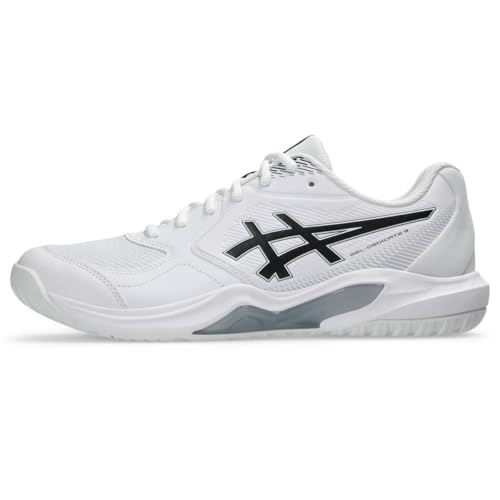 ASICS Men's Gel-Dedicate 9 Tennis Shoes, 10.5, White/Black