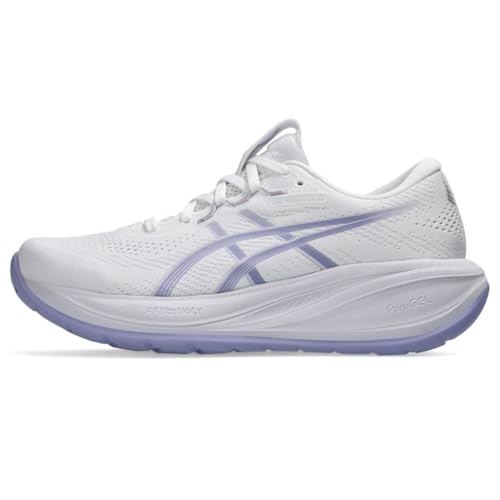 ASICS Women's Gel-Cumulus 28 Running Shoes, 7.5, White/Bluebell