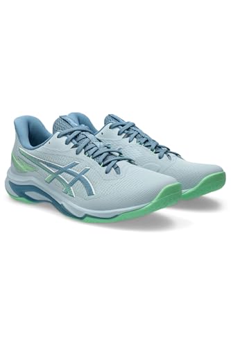 ASICS Men's Netburner Ballistic FF 4 Volleyball Shoes, Cool Grey Saba Blue, 9 US