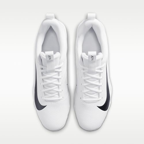 Nike Men's Alpha Menace 4 Shark Football Cleats, White/Black White, 6.5