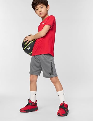 Nike Big Kid's Team Hustle D Basketball Shoes, University Red/University Red-Black, 6Y
