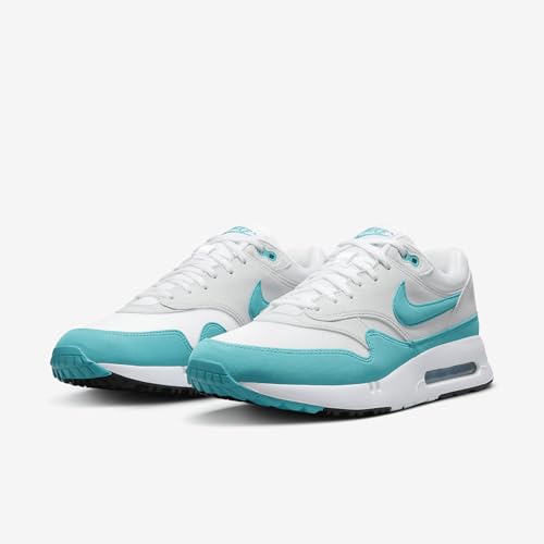 Nike Air Max 1 '86 OG G Men's Golf Shoes (DV1403-117, White/Pure Platinum/Black/Dusty Cactus) Size 10.5