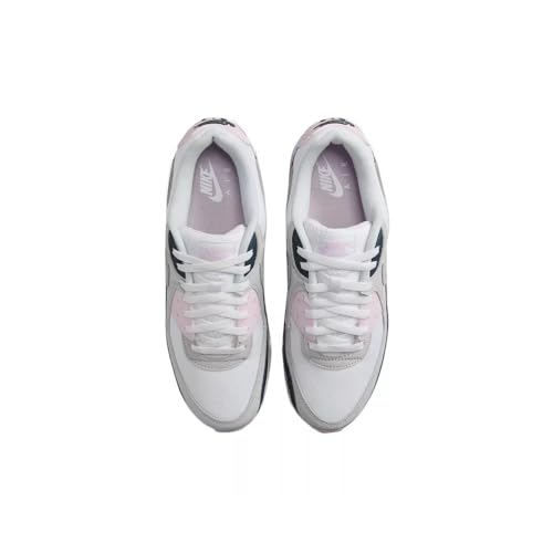 Nike Air Max 90 Men's Shoes (DM0029-106, White/Pink Foam/Armory Navy/Wolf Grey) Size 9.5