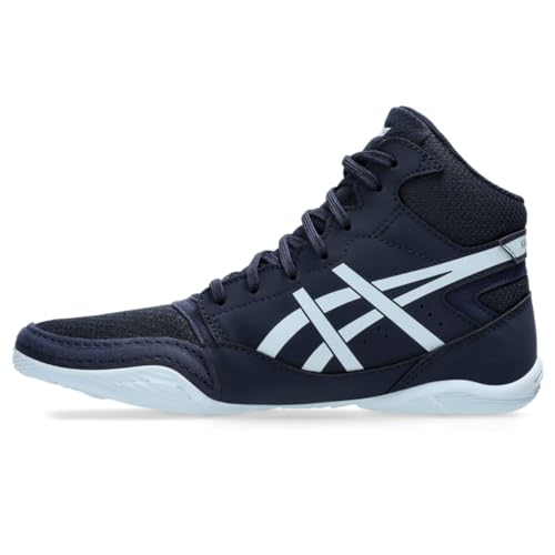ASICS Kid's Snapdown 4 Grade School Wrestling Shoes, 4.5, Midnight/Cool Grey