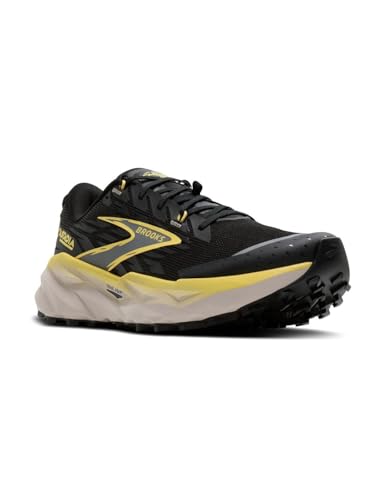 Brooks Men's Cascadia 19Sneaker, Black Yellow Chateau, 9 US