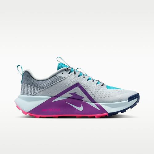 Nike Wildhorse 10 Men's Trail Running Shoes (Pure Platinum/Midnight Navy/Dusty Cactus/Vivid Purple) Size 11