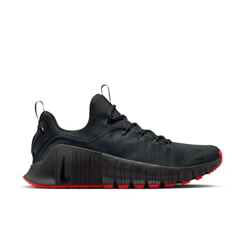 Nike Men's Free Metcon 6, Dark Smoke Grey/Black/Bright Crimson 10.5 Medium