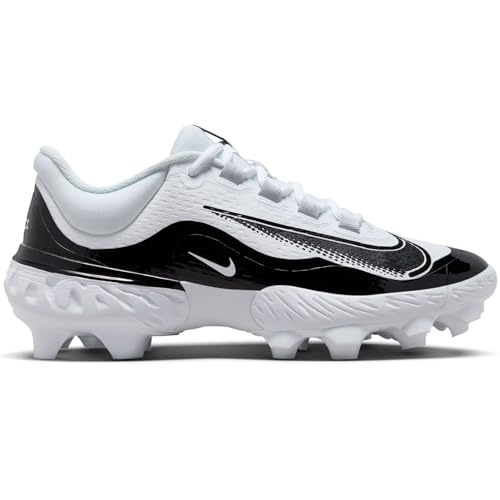 NIKE Alpha Huarache Elite 4 Low MCS Mens FD6255-101 (White/Black-), Size 12