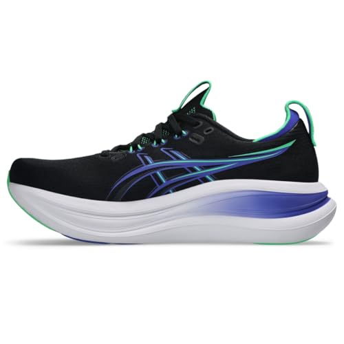 ASICS Men's Gel-Nimbus 28 Running Shoes, 12, Black/Cobalt Burst
