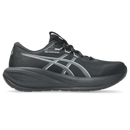 ASICS Women's Gel-Cumulus 28 Running Shoes, 9, Black/Carrier Grey