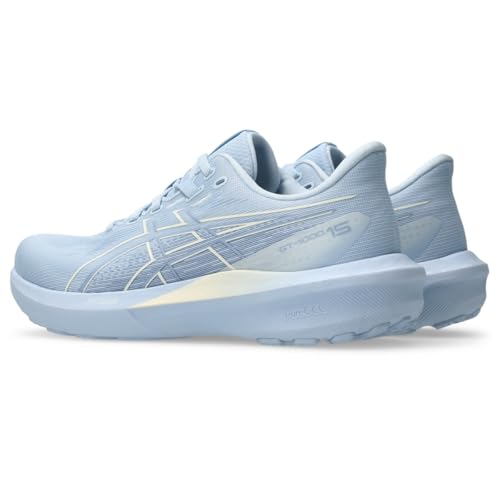 ASICS Women's GT-1000 15 Running Shoes, 8.5, Solid AIR/Cream