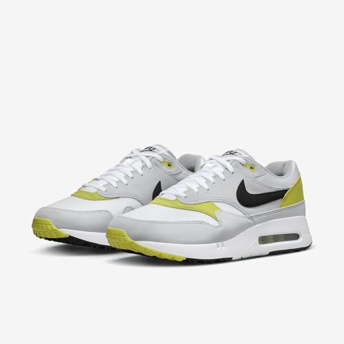 Nike Air Max 1 '86 OG G Men's Golf Shoes (DV1403-004, Wolf Grey/White/Bright Cactus/Black) Size 10