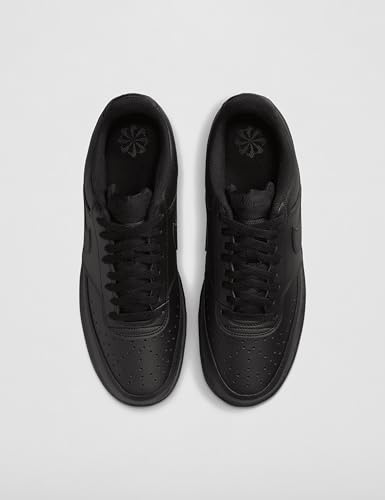 Nike Men's Court Vision Low Next Nature Shoes, Black/Black-Black, 11