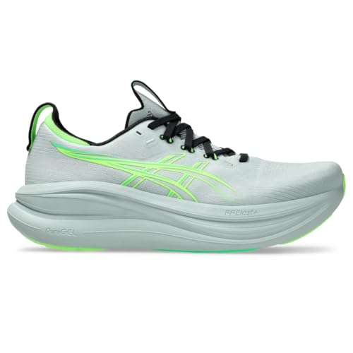 ASICS Men's Gel-Nimbus 28 Running Shoes, 13, Cold Moss/Illuminate Green
