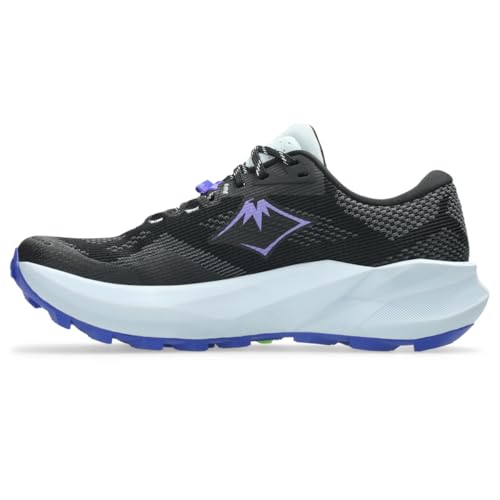 ASICS Women's Trabuco 14 Trail Running Shoes, 8, Black/Amethyst