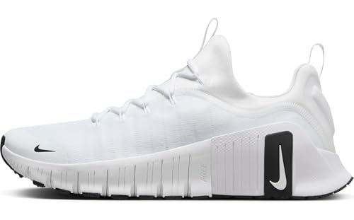 Nike Mens Free Metcon 6, White/Black/White 9.5 Medium