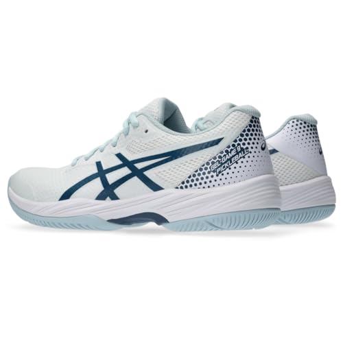 ASICS Women's Gel-Game 9 Pickleball Shoes, 10.5, White/Vintage Indigo