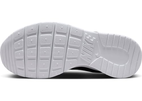 Nike Big Kids' Tanjun EasyOn Shoes, Black/White-White, 6Y