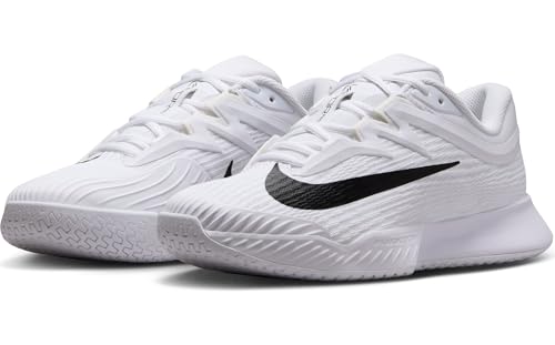 Nike Vapor Pro 3 Women's Hard Court Tennis Shoes (FZ2158-101, White/Black) Size 10.5