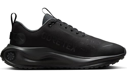 Nike InfinityRN 4 Gore-TEX Women's Waterproof Road Running Shoes (HQ0264-001, Black/Volt/Dark Grey/Anthracite) Size 6.5