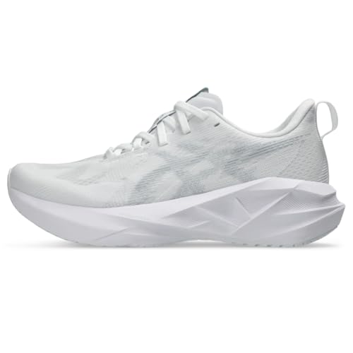 ASICS Women's NOVABLAST 5 Running Shoes, 8, White/Piedmont Grey