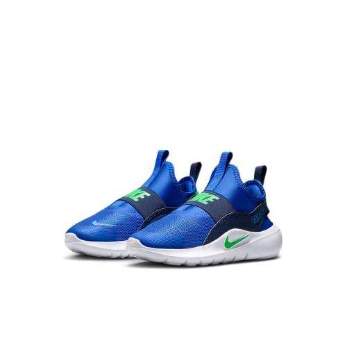 Nike Little Kids' Flex Runner 4 Shoes, Racer Blue/Illusion Green-Midnight Navy, 2.5Y