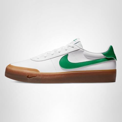 Nike Men's Court Shot Shoes, White/Malachite-Gum Med Brown, 8.5