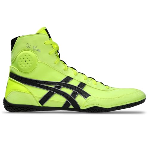 ASICS Men's DAN Gable EVO 3 Wrestling Shoes, 10, Safety Yellow/Graphite Grey