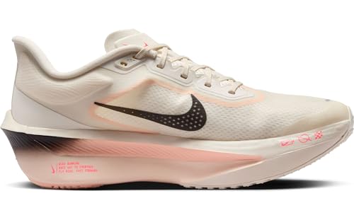 Nike Zoom Fly 6 Men's Road Racing Shoes (FN8454-102, Pale Ivory/Crimson Tint/Sail/Black) Size 7.5