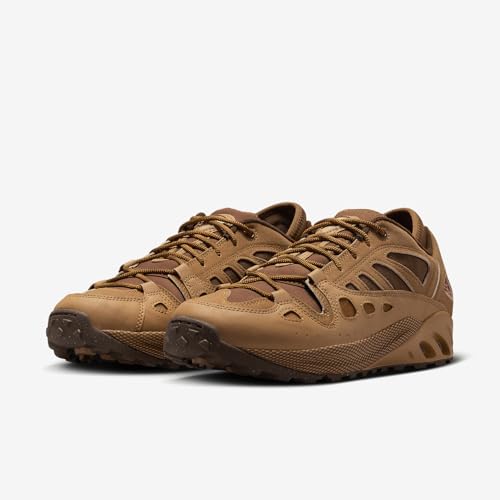 Nike ACG Air Exploraid Men's Shoes (FV2925-200, Flax/Cacao Wow/Light British Tan/Gym Red) Size 9