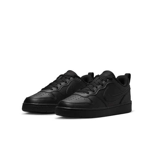 Nike Big Kid's Court Borough Low Recraft Shoes, Black/Black-Black, 6Y