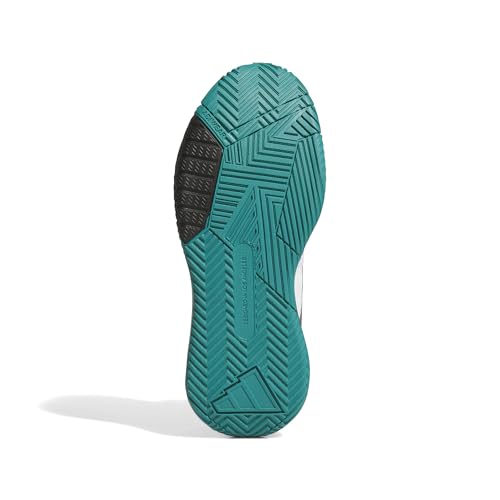 Adidas Men's Own The Game 3.0 Basketball, White/Black/Pure Teal, 9