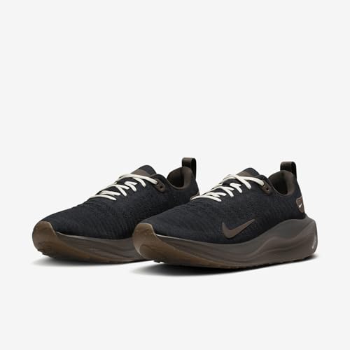 Nike InfinityRN 4 Men's Road Running Shoes (FZ3652-010, Black/Velvet Brown/Earth/Baroque Brown) Size 7.5