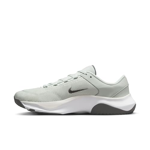 Nike Legend Essential 3 Next Nature Men's Workout Shoes (DM1120-008, Light Silver/Iron Grey/Bright Mandarin) Size 11.5