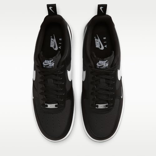 Nike Air Force 1 '07 Men's Shoes (Black/Black/White) Size 8
