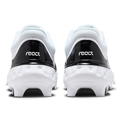 NIKE Alpha Huarache Elite 4 Low MCS Mens FD6255-101 (White/Black-), Size 12