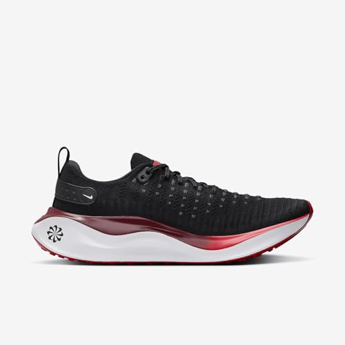 Nike InfinityRN 4 Men's Road Running Shoes (DR2665-007, Black/Team Red/White/Fire Red) Size 12.5