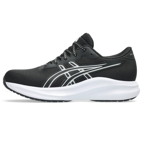 ASICS Kid's Gel-Excite 11 Grade School Running Shoes, 6, Black/Meteor Grey