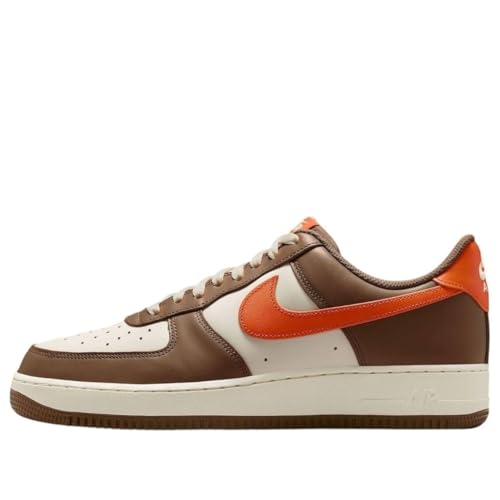 Nike Air Force 1 '07 Men's Shoes (Mosswood Brown/Coconut Milk/Campfire Orange) Size 8