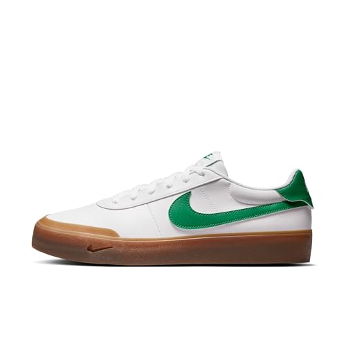 Nike Men's Court Shot Shoes, White/Malachite-Gum Med Brown, 8.5