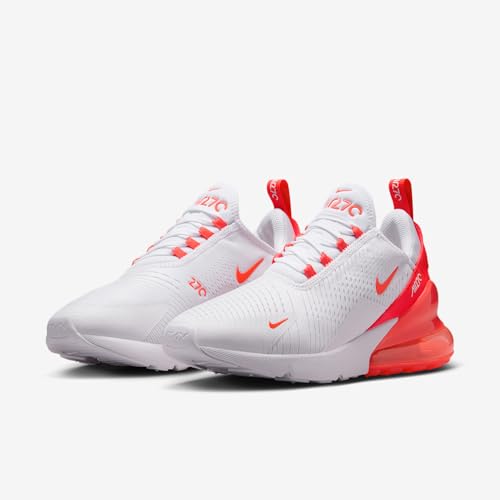 Nike Air Max 270 Women's Shoes (White/White/Bright Crimson) Size 6