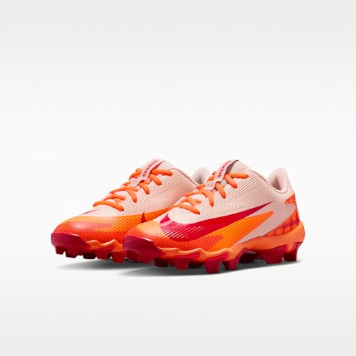 Nike Diamond Clutch Mike Trout Big Kids' Baseball Cleats (Orange Quartz/Total Orange/Bright Crimson/University Red) Size 3.5