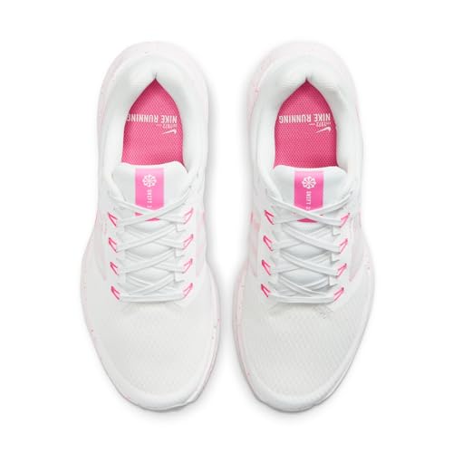 Nike Women's Run Swift 3 Road Running Shoes, Summit White/Pink Glow, 11
