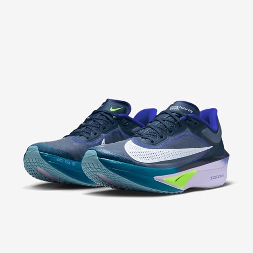 Nike Zoom Fly 6 Men's Road Racing Shoes (Obsidian/Persian Violet/Volt/White) Size 12