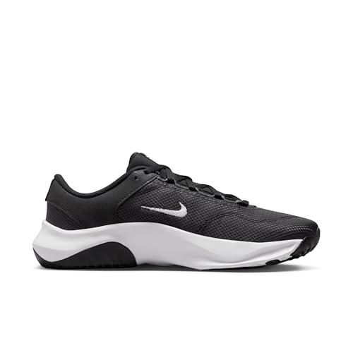 Nike Women's W Legend Essential 3 Nntraining Shoes, Black White Iron Grey, 11 US