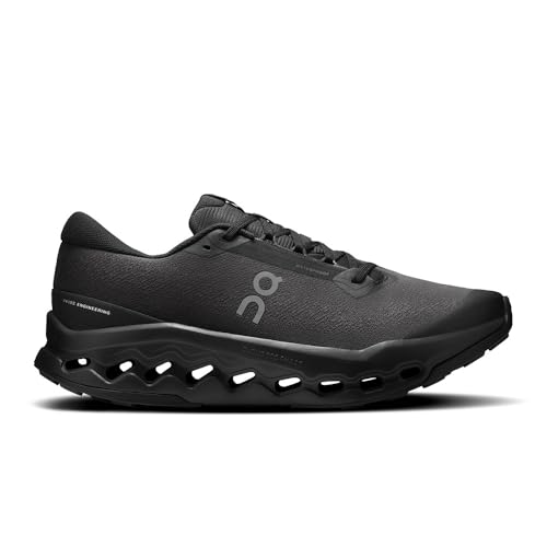On Mens Cloudsurfer Trail 2 Waterproof Black/Black 11 M