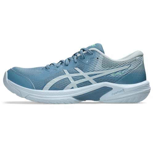 ASICS Men's Beyond FlyteFoam Volleyball Shoes, 10.5, SABA Blue/Cool Grey
